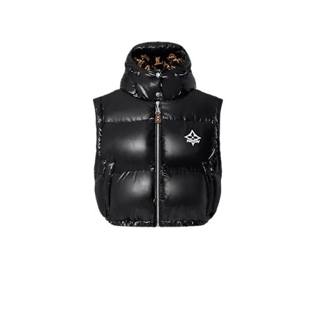 ルイヴィトン代引 LV グロッシースリーブレスパファ ダウンジャケット 1A9L9L