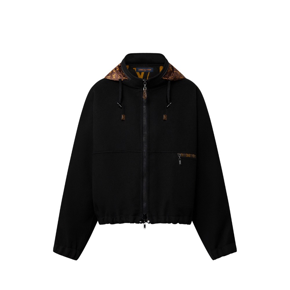 ルイヴィトン LOUIS VUITTON モノグラム・ダブルサイドパーカー ウール 1AAGC6