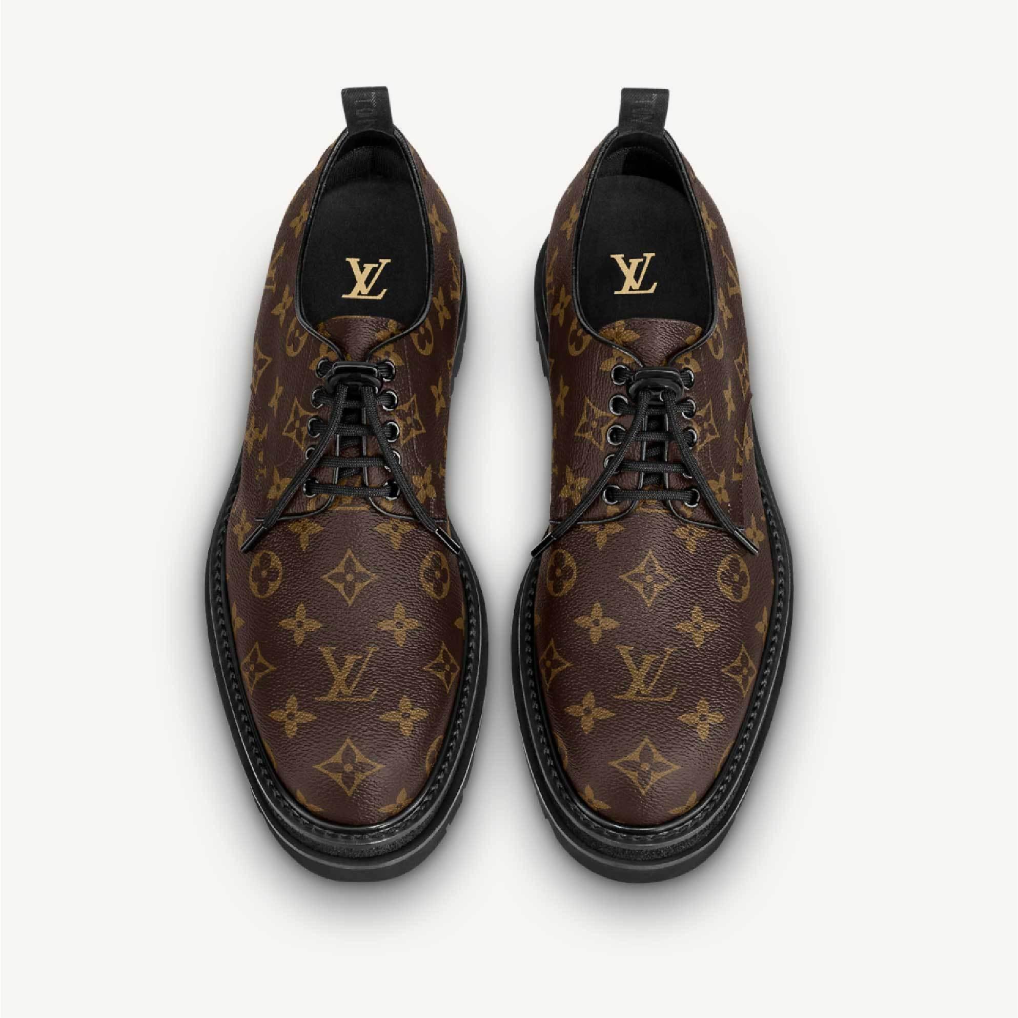 Louis Vitton ダービー LV ブラック アイス モノグラム ブラウン 1A8FV4