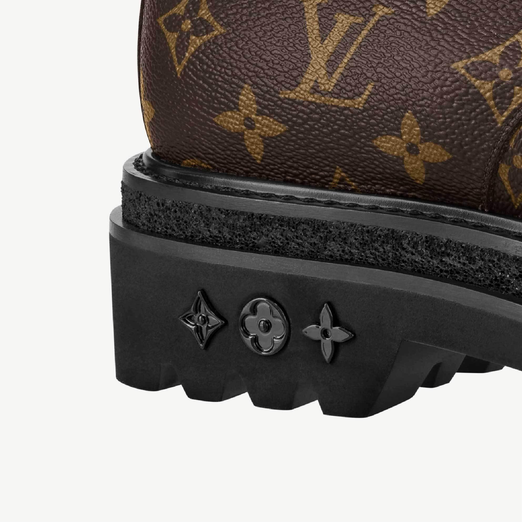 Louis Vitton ダービー LV ブラック アイス モノグラム ブラウン 1A8FV4