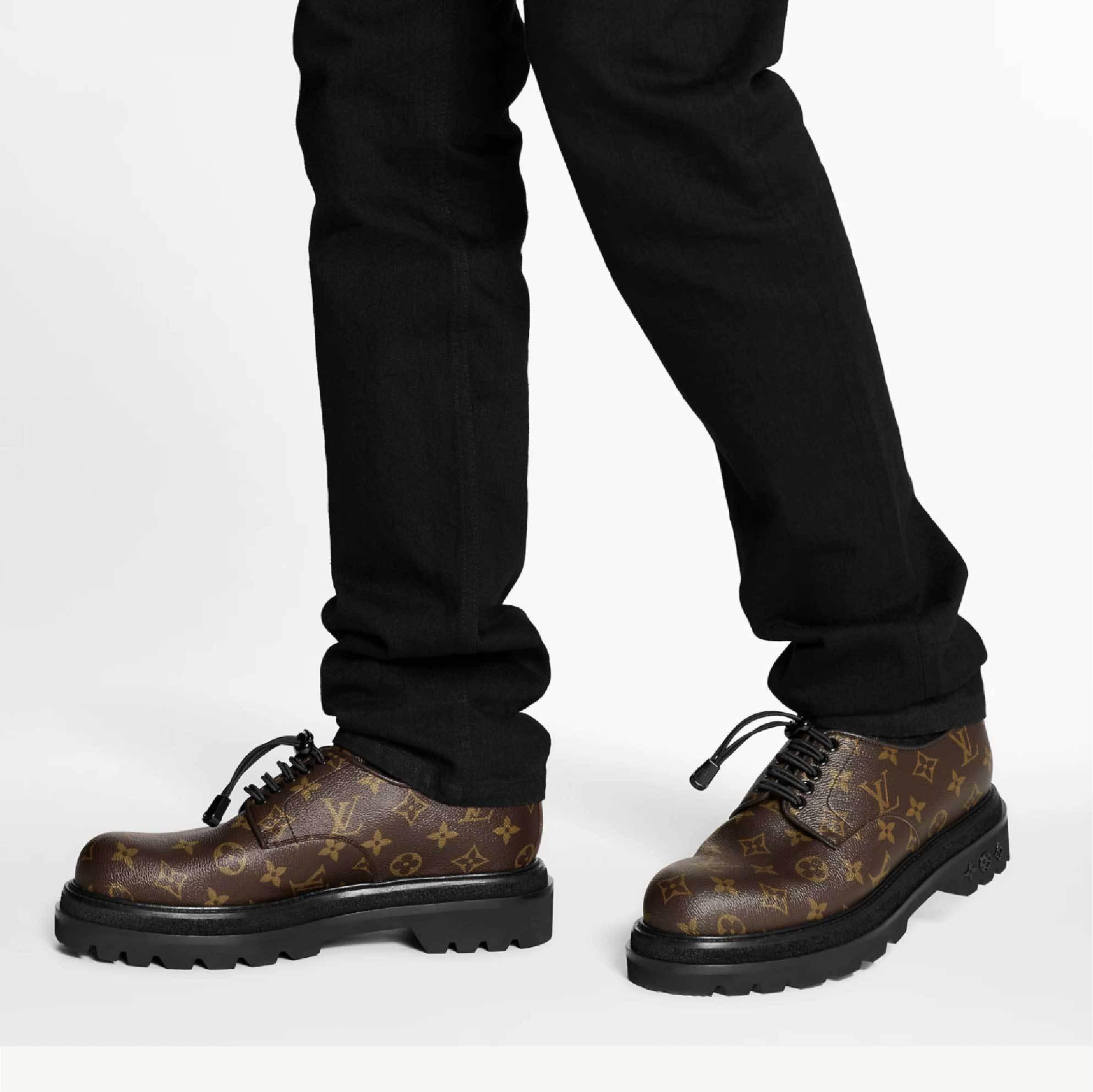 Louis Vitton ダービー LV ブラック アイス モノグラム ブラウン 1A8FV4