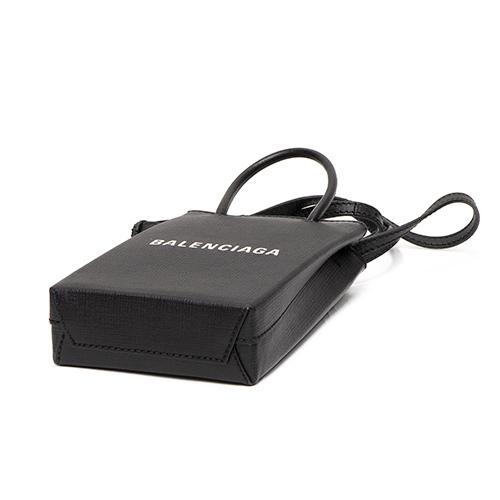 バレンシアガ ショルダーバッグ SHOPPING PHONE HOLDER BAG ショッピングフォンホルダーバッグ ブラック 593826 0AI2N 1000 NOIR