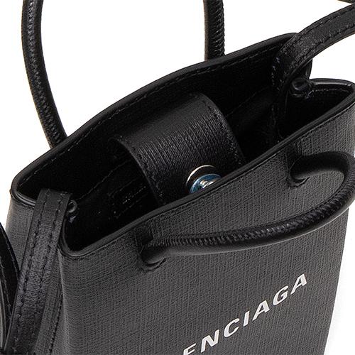 バレンシアガ ショルダーバッグ SHOPPING PHONE HOLDER BAG ショッピングフォンホルダーバッグ ブラック 593826 0AI2N 1000 NOIR