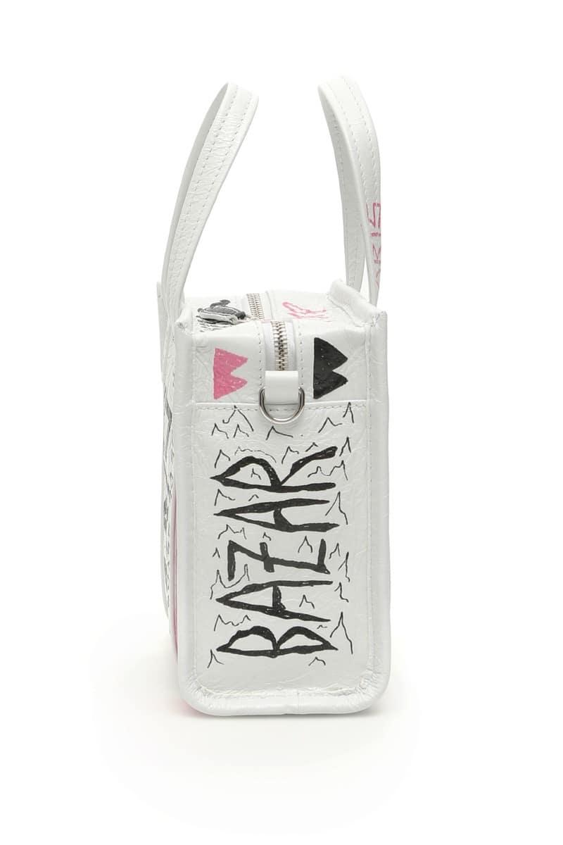 バレンシアガ 2WAY バッグ WHITE MULTICOLOR Balenciaga graffiti bazar xxs bag レディース 秋冬2019 513988 0FELN ik