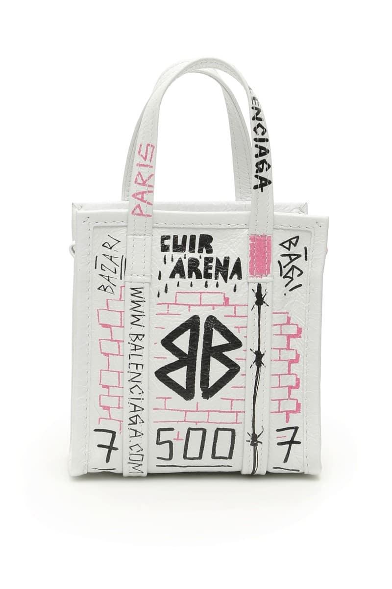 バレンシアガ 2WAY バッグ WHITE MULTICOLOR Balenciaga graffiti bazar xxs bag レディース 秋冬2019 513988 0FELN ik