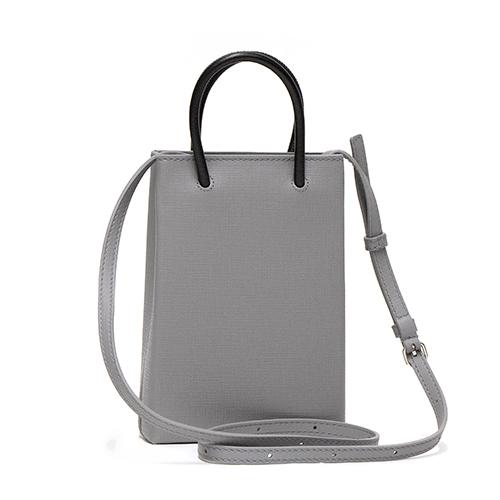 バレンシアガ  ショルダーバッグ SHOPPING PHONE HOLDER BAG ショッピングフォンホルダーバッグ グレー 593826 0AI2N 1160 ANTHRACITE/BLACK