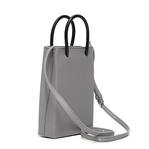 バレンシアガ  ショルダーバッグ SHOPPING PHONE HOLDER BAG ショッピングフォンホルダーバッグ グレー 593826 0AI2N 1160 ANTHRACITE/BLACK