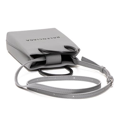 バレンシアガ  ショルダーバッグ SHOPPING PHONE HOLDER BAG ショッピングフォンホルダーバッグ グレー 593826 0AI2N 1160 ANTHRACITE/BLACK