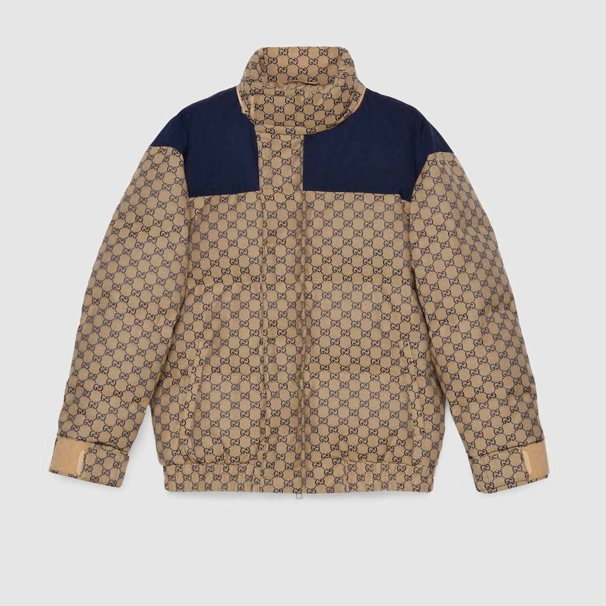 GUCCI激安 GGキャンバス グースダウン ジャケット 715535 Z8A52 9120