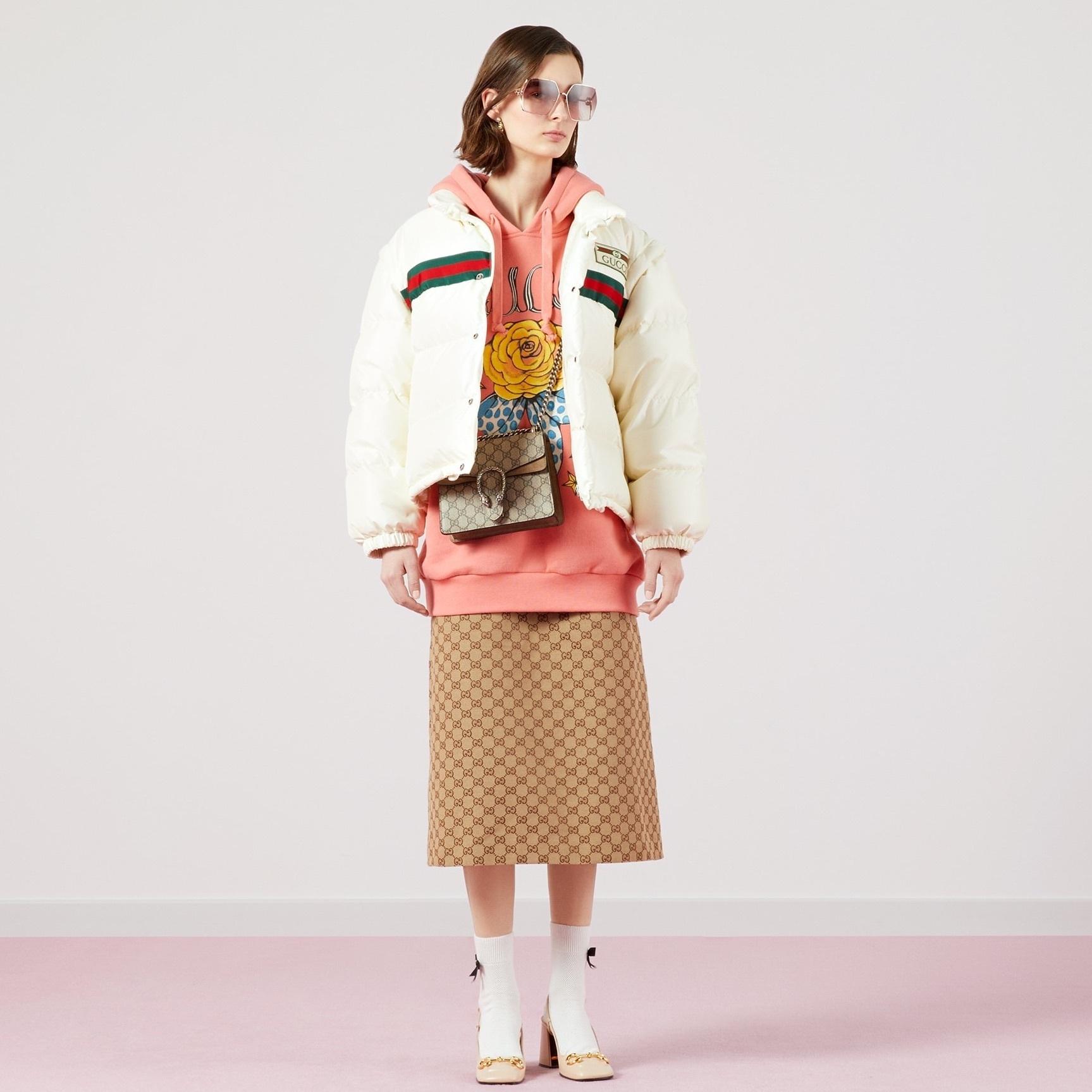 GUCCI ウェブストライプ付 ダウンジャケット 683216 Z8AQX 9133