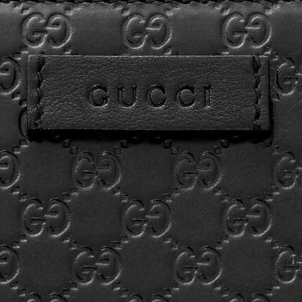 グッチ2つ折り財布 GUCCI  財布 【アウトレット】 マイクロ グッチ シマ MICRO GUCCI SSIMA ユニセックス BLACK ブラック 黒 449395 BMJ1G 1000​