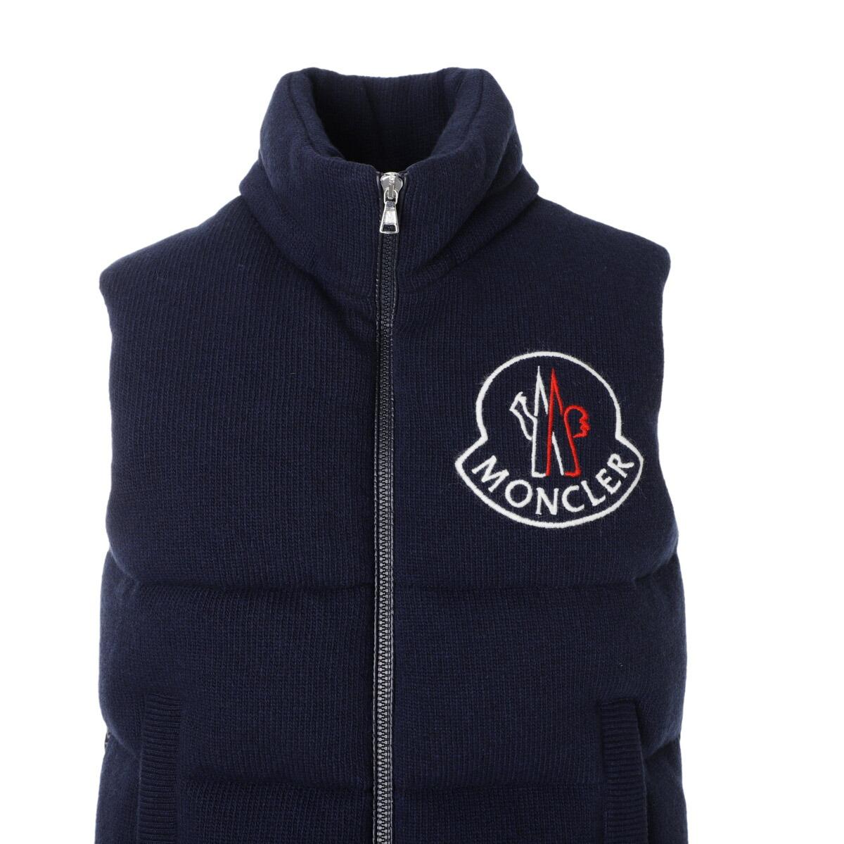 モンクレール MONCLER ダウンベスト ブルー hariki 1a00064 m1241 750