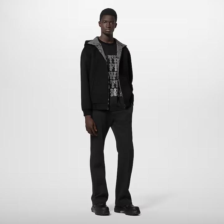 Louis Vuitton リバーシブルダブルフェイスフードブルゾン 1AFA90