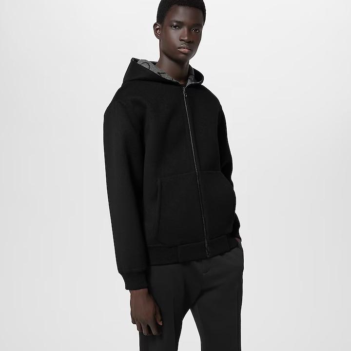 Louis Vuitton リバーシブルダブルフェイスフードブルゾン 1AFA90