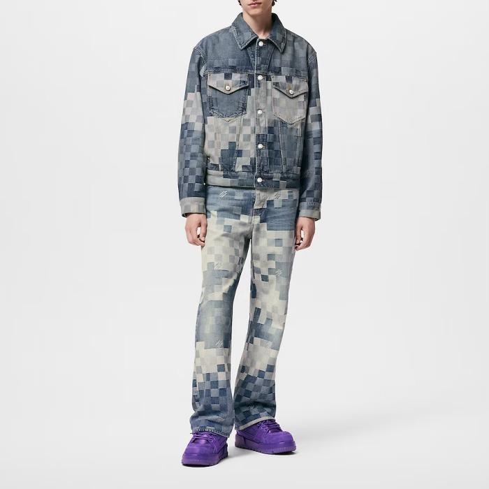 ルイヴィトン クラシック デニムジャケット ダモフラージュ 1AFHUU
