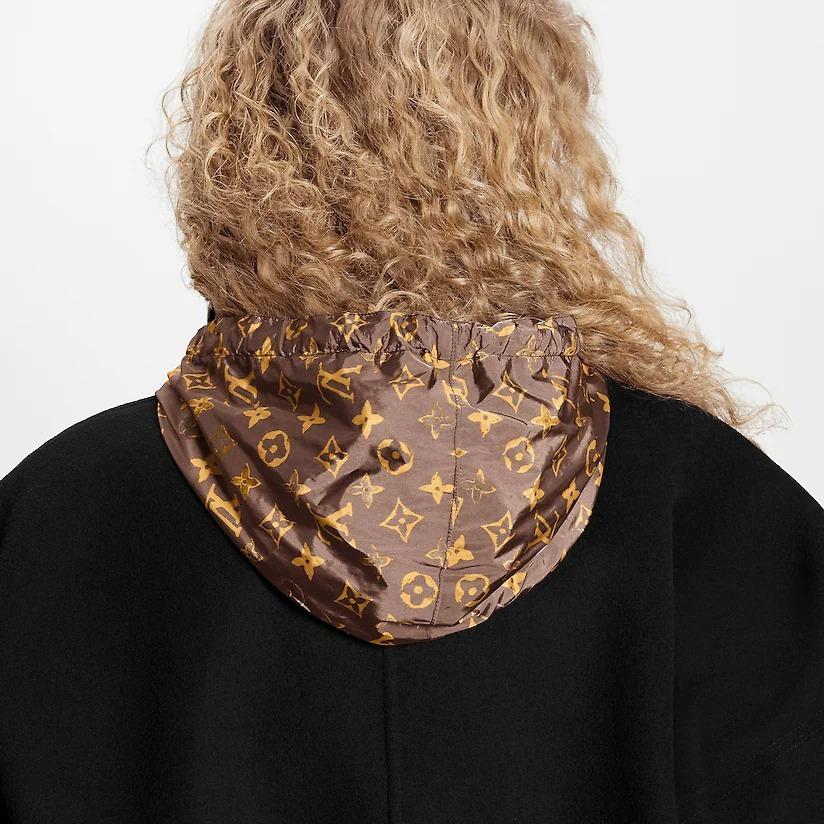 ルイヴィトン LOUIS VUITTON モノグラム・ダブルサイドパーカー ウール 1AAGC6