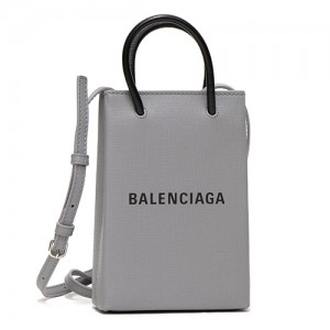 バレンシアガ  ショルダーバッグ SHOPPING PHONE HOLDER BAG ショッピングフォンホルダーバッグ グレー 593826 0AI2N 1160 ANTHRACITE/BLACK