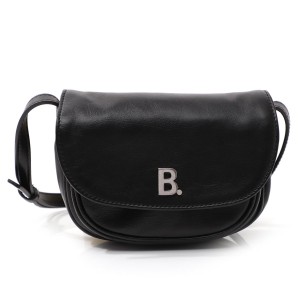 バレンシアガショルダーバッグ ブラック レディース ギフト プレゼント レザー 本革 580031 1eu0n 1000 SOFT ROUND BAGS XS