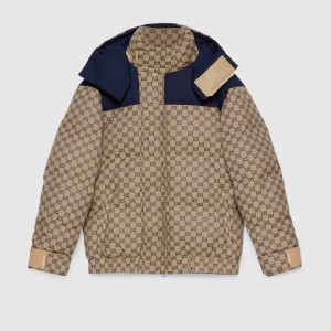 GUCCI激安 GGキャンバス グースダウン ジャケット 715535 Z8A52 9120