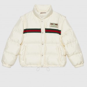 GUCCI ウェブストライプ付 ダウンジャケット 683216 Z8AQX 9133