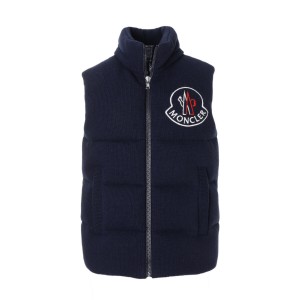 モンクレール MONCLER ダウンベスト ブルー hariki 1a00064 m1241 750