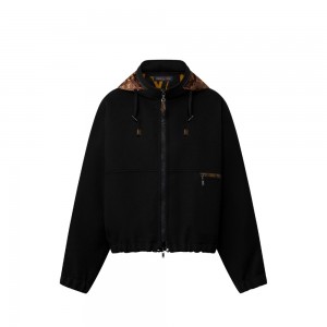 ルイヴィトン LOUIS VUITTON モノグラム・ダブルサイドパーカー ウール 1AAGC6