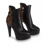 LOUIS VUITTON アッパーケース ライン ローファー 茶色 1A4XD8