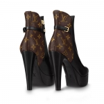 LOUIS VUITTON アッパーケース ライン ローファー 茶色 1A4XD8