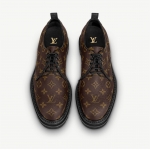 Louis Vitton ダービー LV ブラック アイス モノグラム ブラウン 1A8FV4