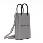 バレンシアガ  ショルダーバッグ SHOPPING PHONE HOLDER BAG ショッピングフォンホルダーバッグ グレー 593826 0AI2N 1160 ANTHRACITE/BLACK