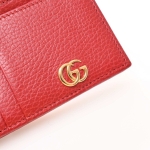 グッチ Gucci GGマーモント レザー カードケース コインケース 財布 レッド 574804 CAO0G 5700
