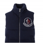 モンクレール MONCLER ダウンベスト ブルー hariki 1a00064 m1241 750