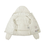 モンクレール MONCLER ダウンジャケット ホワイト レディース ebre 1a00028 54a81 034