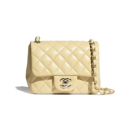 シャネル CHANEL ミニ フラップ バッグ ラムスキン A35200 Y04059 NA105