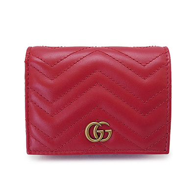 グッチ GUCCI 折財布 GG MARMONT 2.0  レッド系 466492 DTD1T 6433​