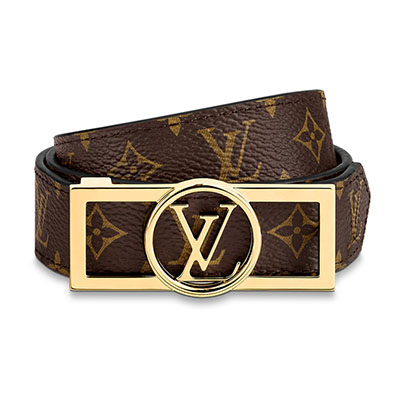 ルイヴィトン LV /サンチュール・ドーフィーヌ 25MM リバーシブルベルトブラウン M0196U