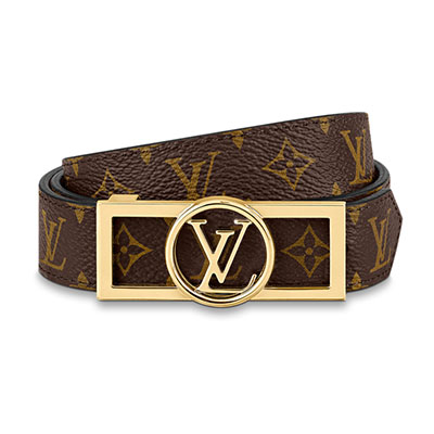 ルイヴィトン LV /サンチュール・ドーフィーヌ 25MM リバーシブルベルト クリーム M0388U