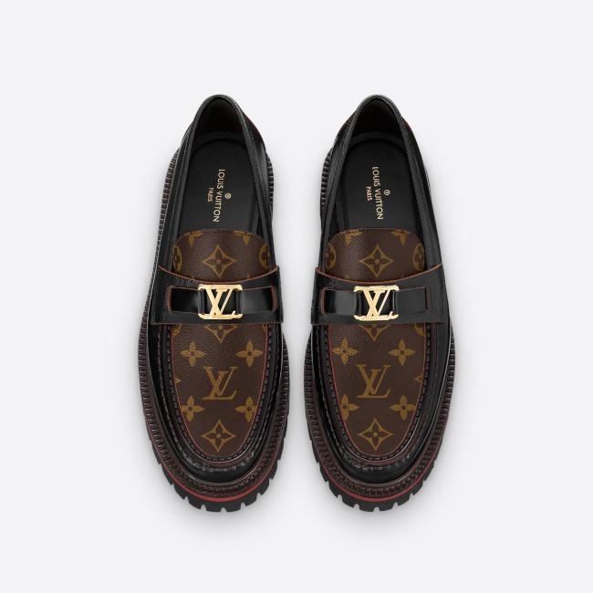 Louis Vuitton メジャー・ライン ローファー ブラウン 1A8YH6