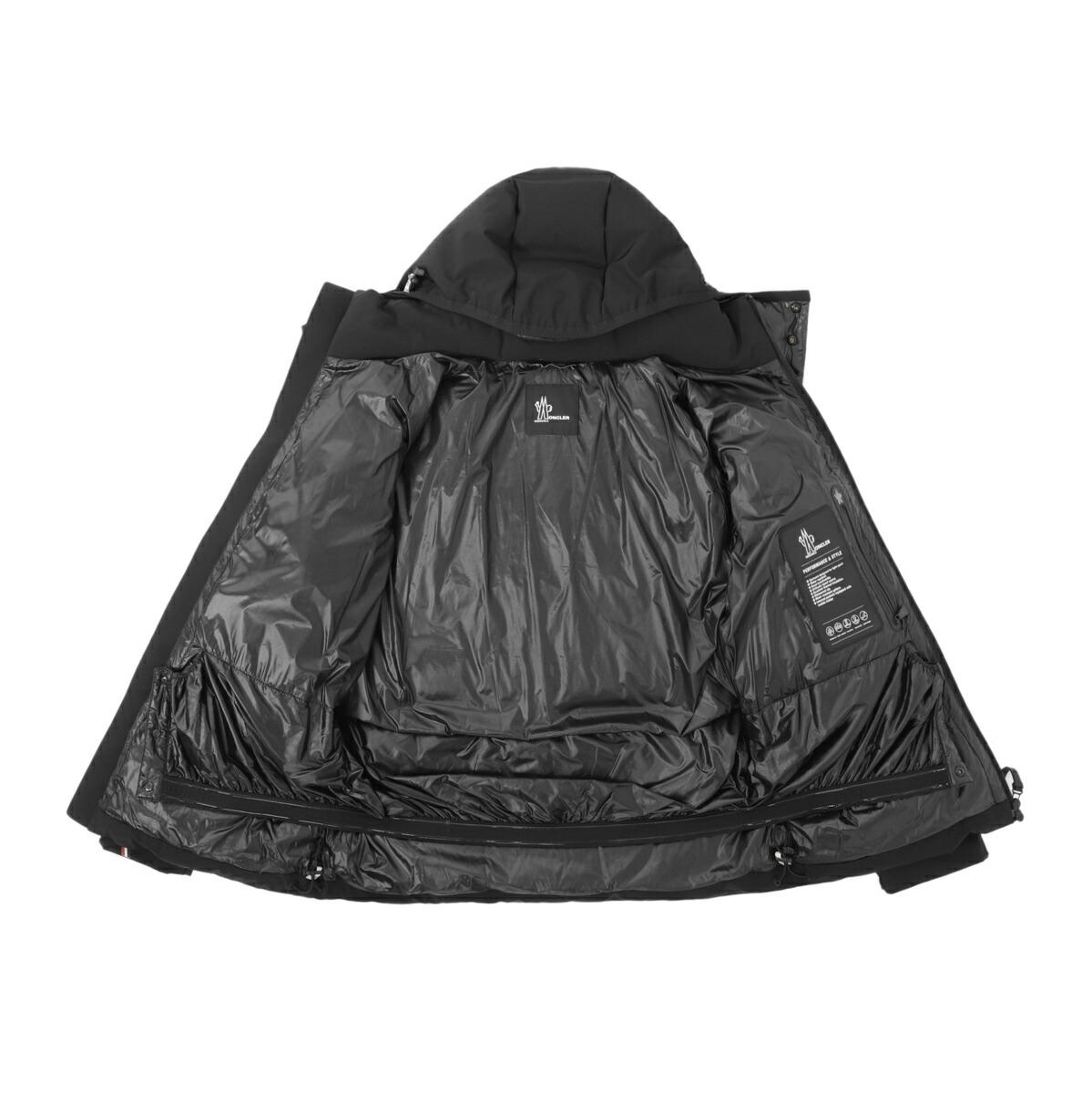 モンクレール グルノーブル MONCLER GRENOBLE フード付き ダウンジャケット ブラック montgetech 4190830 53066 999