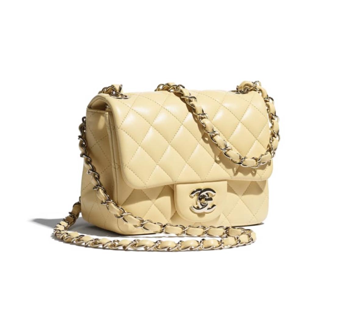 シャネル CHANEL ミニ フラップ バッグ ラムスキン A35200 Y04059 NA105