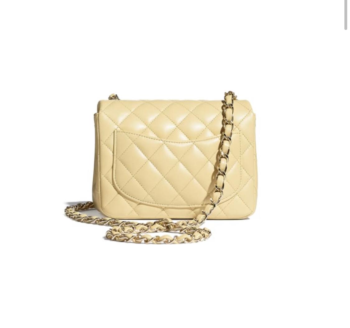 シャネル CHANEL ミニ フラップ バッグ ラムスキン A35200 Y04059 NA105