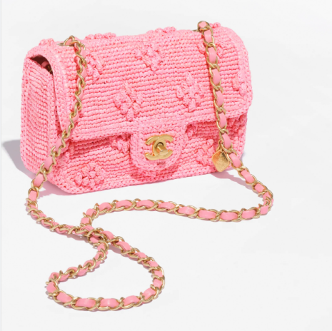 CHANEL ミニフラップバッグ ピンク 花柄 ショルダーバッグ AS4518 B15544 NW271