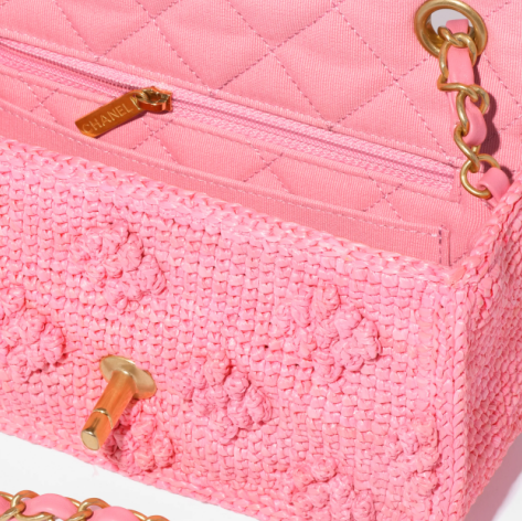 CHANEL ミニフラップバッグ ピンク 花柄 ショルダーバッグ AS4518 B15544 NW271