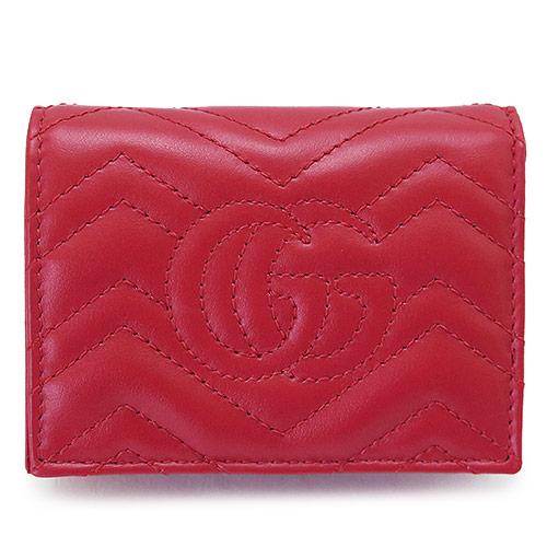 グッチ GUCCI 折財布 GG MARMONT 2.0  レッド系 466492 DTD1T 6433​
