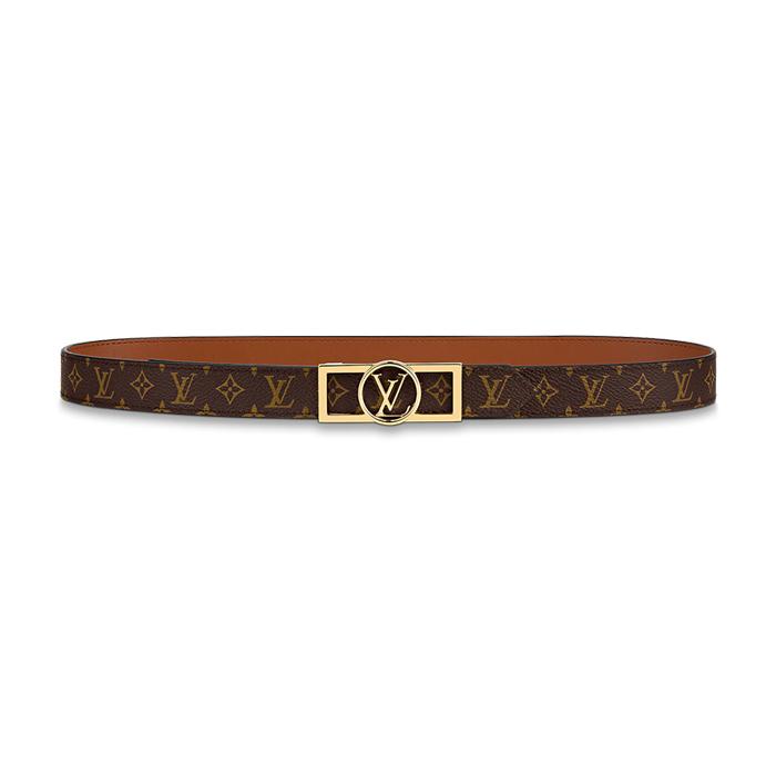 ルイヴィトン LV /サンチュール・ドーフィーヌ 25MM リバーシブルベルトブラウン M0196U