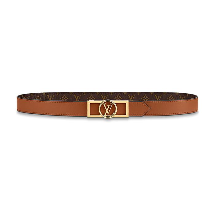 ルイヴィトン LV /サンチュール・ドーフィーヌ 25MM リバーシブルベルトブラウン M0196U