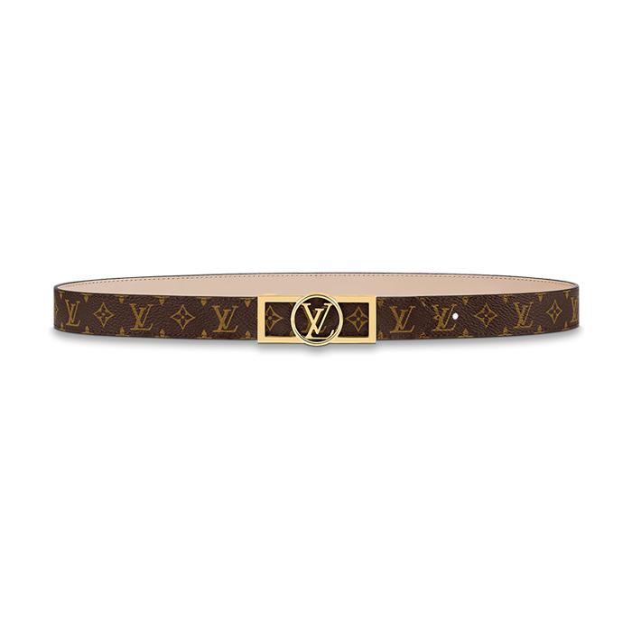ルイヴィトン LV /サンチュール・ドーフィーヌ 25MM リバーシブルベルト クリーム M0388U