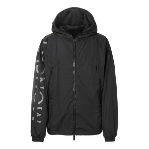 モンクレール MONCLER レインジャケット ラグランスリーブ ブラック メンズ besar 1a00189 68352 999
