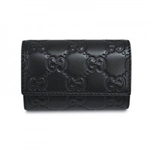 グッチ キーケース GUCCI 6連キーケース グッチッシマ ブラック シルバー金具 138093-CWC1R-1000​