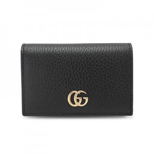 グッチ カードケース レディース GUCCI 名刺入れ プチマーモント レザー ブラック 黒 474748 CAO0G 1000​